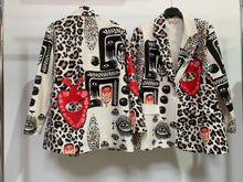 Load image into Gallery viewer, Patterned plus blazer
