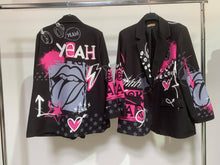 Load image into Gallery viewer, Patterned plus blazer
