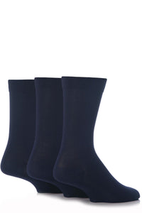 3 Pack Navy ankle socks