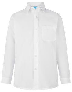 2 Pack Boys White Long Sleeve Shirt